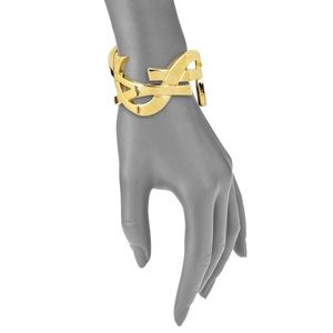 Authentic SAINT LAURENT Monogram “YSL”Cuff